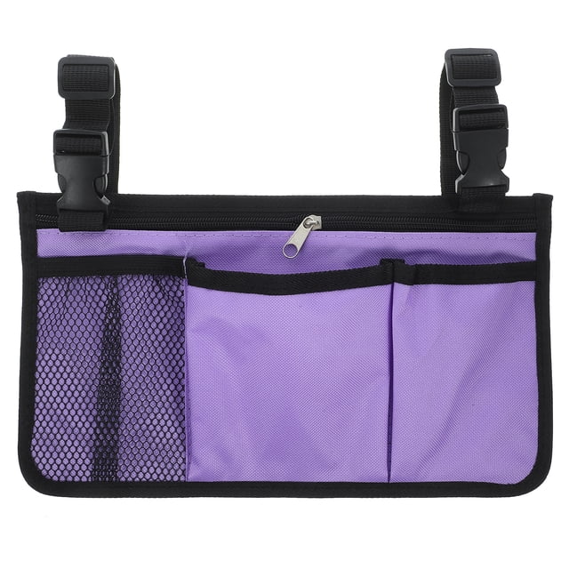 Sac Latéral pour Fauteuil Roulant, Pochette Suspendue en Tissu Oxford, Sac Latéral pour Poussette