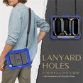 thumbnail image 4 of FJLBDE Case for iPad Pro 11 Inch (M4 2024/M5 2025), Rugged Shockproof Tablet Cases Cover with Kickstand Shoulder Strap, Blue, 4 of 7