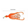 thumbnail image 5 of Artificial Baits Trolling Baits Fishing Tackle Squid Skrit Lure Soft Lures with Double Barbed Hook 15cm 10g, 5 of 16