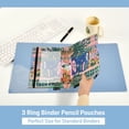 thumbnail image 3 of FORMRS 2 Pack Pencil Pouch for 3 Ring Binder with Clear Window Zipper Case, Green Window, 3 of 6