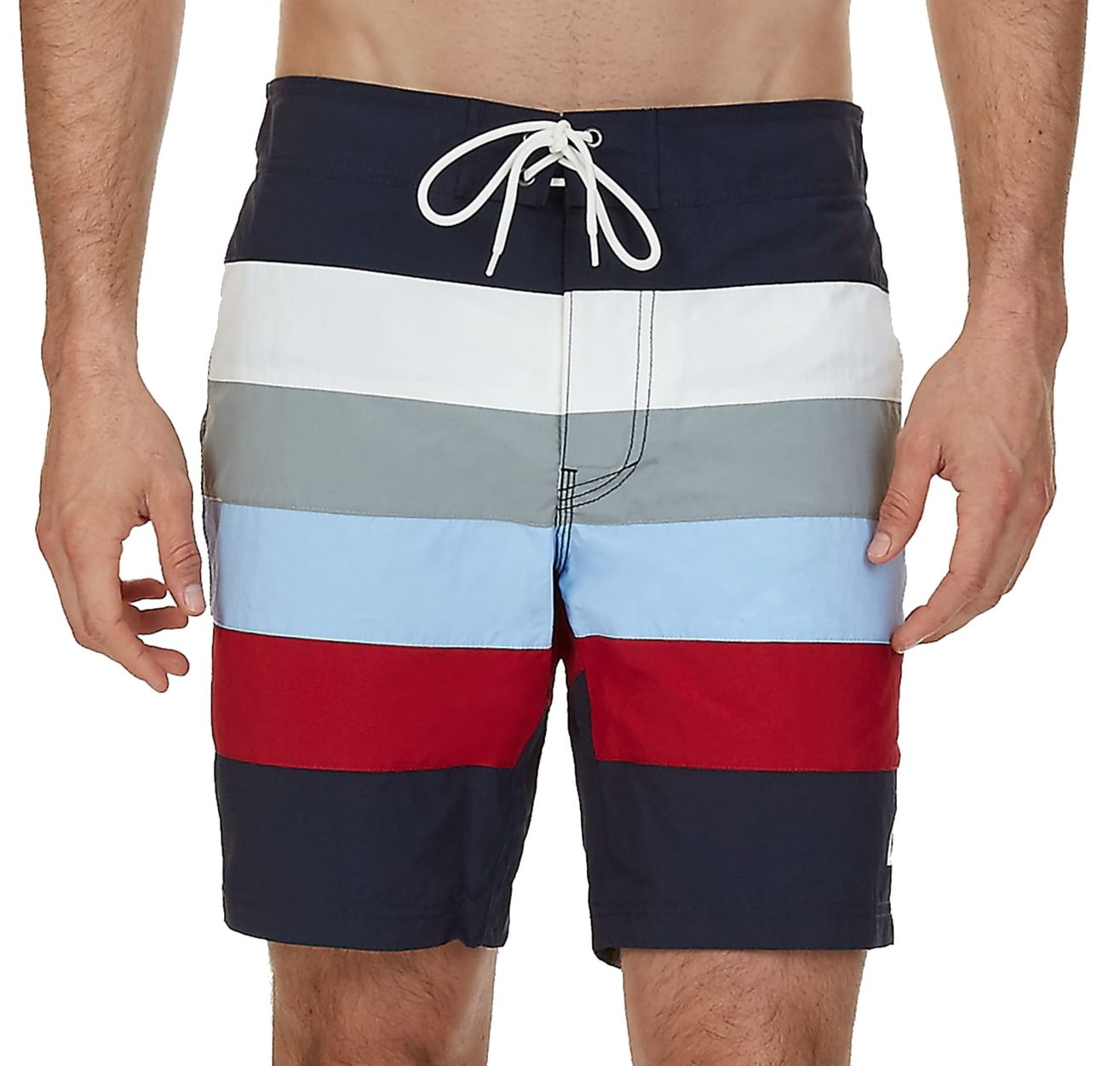 Nautica Nautica NEW True Navy Blue Mens Size XL Quick Dry Striped