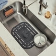 Rubbermaid Antimicrobial Sink Mat, Sink Protector, Raven Grey