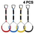 thumbnail image 1 of Coloridos anillos de gimnasia para columpio, paquete de 4 juegos para patio trasero y equipo de juegos para campo de ninja, anillo de mono, anillo de escalada, anillo de obstáculos, juego de columpio para niños y niñas Ormromra 220161-3, 1 of 8