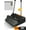 Black, variant on BIMZUC Broom and Dustpan Set with 50.4" Long Handle Extension Pole Set for Home (Black+Orange)