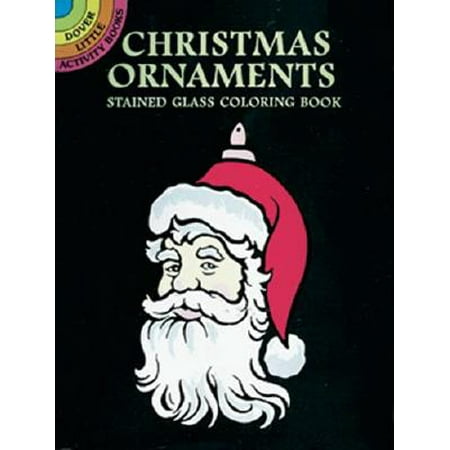 Stained Glass Coloring - Christmas Ornaments Stained Glass Coloring Book