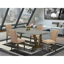 5 Piece V-Style Dining Room Set - Distressed Jacobean