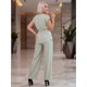 thumbnail image 3 of Conjunto Elegante 2 Piezas Pantalon Wide Legs Blusa Cruzada Outfit para Mujer, 3 of 5