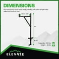 thumbnail image 4 of Elevate Outdoor Truck Ladder Rack Adjustable Steel Pickup Bed Cargo Carrier, Black, 4 of 9