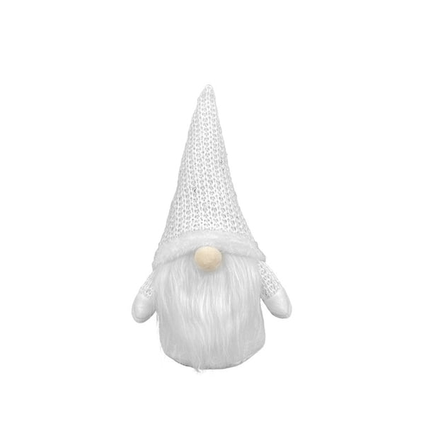 Ounissouiy Muñeco sin rostro de Navidad Decoraciones de Feliz Navidad para el hogar Adorno de Navidad Navidad Kits de decoración para fiestas blanco