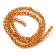 thumbnail image 2 of Transparent Electroplate Glass Beads Strands Pearl Luster Plated Faceted Bicone Dark Orange 4x4mm Hole: 0.8mm about 82~85pcs/strand 30.5~31cm, 2 of 4