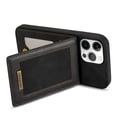 thumbnail image 7 of Dteck Leather Wallet Case for iPhone 13 Pro with RFID Blocking Card Slots Magnetic Button Kickstand Function Business Style Men Women Case For iPhone 13 Pro,Black, 7 of 7