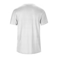 thumbnail image 4 of Men Solid V Neck Short Sleeve Fashion Trend Bottoming Shirt Casual Basic Tennis Tee, 4 of 8