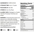 thumbnail image 3 of Purple Rice, 1.5 Pounds — Kosher, Raw, Vegan — by Food to Live, 3 of 8