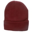 thumbnail image 2 of 1 Dozen BURGUNDY Beanies lot of 12 plain blank long fold up beanie Hats, 2 of 2