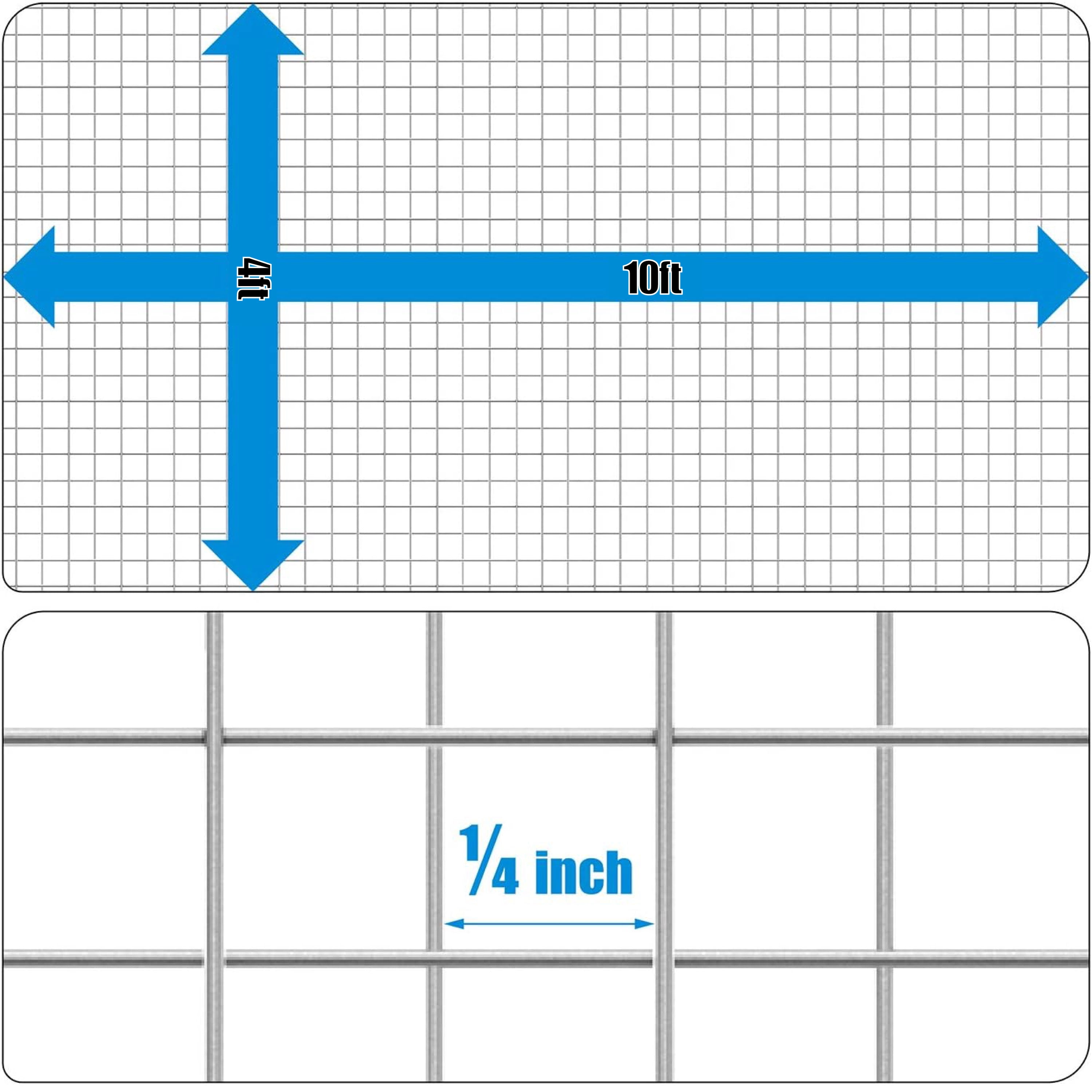 Fencer Wire 23 Gauge Galvanized Hardware Cloth with Mesh Size 1/4" x 1/4" (4 ft. x 10 ft.)