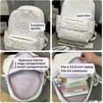 thumbnail image 2 of Cute Lace Backpack, Coquette Aesthetic Polka Dot Backpack | Kawaii Backpack for Women, Large Laptop Daypack Kawaii Supplie with Bow Accessories(Black), 2 of 6