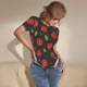 thumbnail image 3 of Balery Tomatoes1 Body de cuello redondo de manga corta para mujer Tops de manga corta Tops básicos-Large, 3 of 7