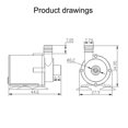 thumbnail image 4 of MYG Submersible Pump 12V DC Brushless Pump Super Quiet For Aquariums, 4 of 9