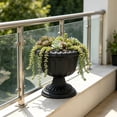 thumbnail image 5 of Plastic Planter Pot for Indoor Outdoor, Vintage Style Decorative Flower Pot with Drainage Holes, Lightweight Hydroponic Tower Plant Container for Home Patio Garden, 5 of 6