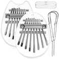 thumbnail image 5 of Raindrops 2 Pcs Mini Thumb Piano For Kids And Adults 8-Note Kalimba Portable Musical Instrument For Beginners Finger Piano For Music Enjoyment, 5 of 8