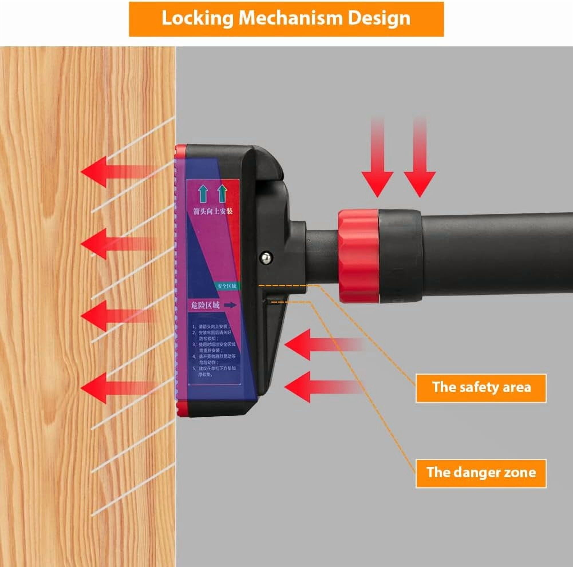 Adjustable Width Doorway Pull Up Bar with 440 Lbs Max Load for Strength Training