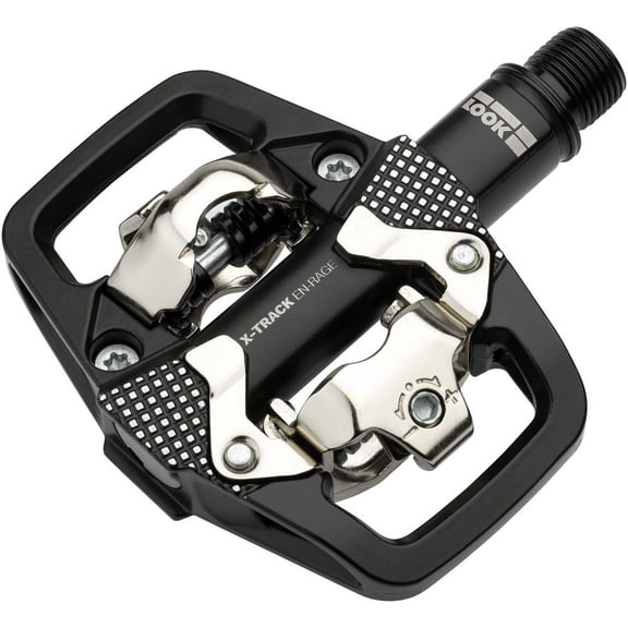 LOOK X-TRACK EN-RAGE Dual Sided Clipless Platform Pedals 9/16" Chromoly Axle Blk