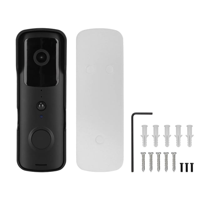 Timbre inteligente con vídeo WiFi V30S, 1080P, visión nocturna, HD, detección de movimiento, para el hogar, color negro