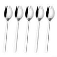 thumbnail image 5 of 5Pcs Stainless Steel Spork Soup Salad Noodle Spoon Fork Cutlery Tableware, 5 of 9