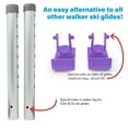 thumbnail image 6 of KIT: Click & Go Walker Ski Glides for Round Tubes with New Aluminum Legs, Purple, 6 of 6