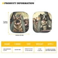 thumbnail image 3 of Jeiento Cute Dog Car Windshield Sun Shade Car Windshield Cover Sun Shade 2 Piece Sun Shade for Truck Windshield Foldable Windshield Sun Shade Funny Auto Accessory Fit for Most Cars Sedan Truck SUV, 3 of 7