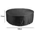 thumbnail image 2 of Waterproof Round Patio Table Cover for Outdoor Furniture, Black, Two Sizes, 2 of 5