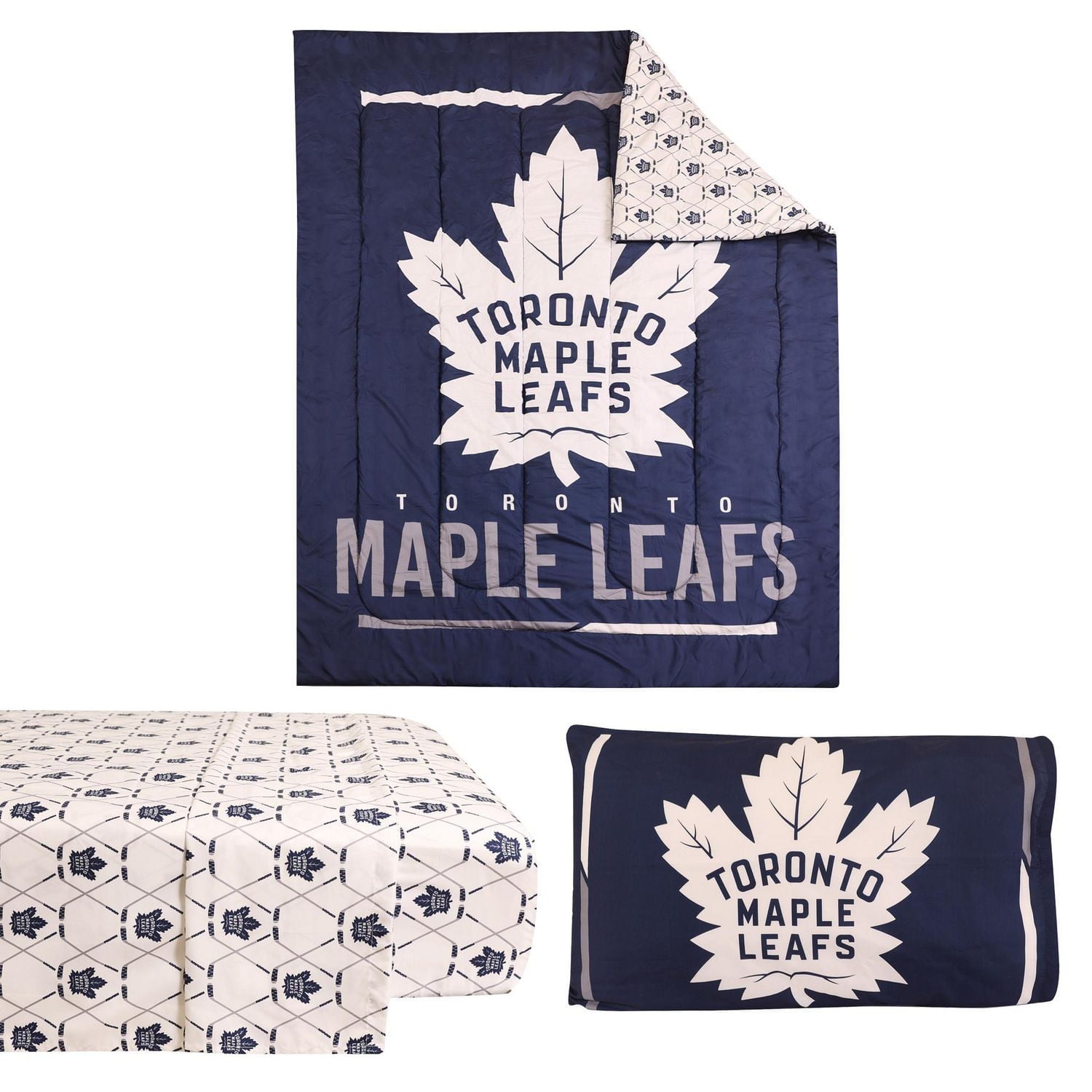 NHL Toronto Maple Leafs Twin 4-Piece Bedding Set