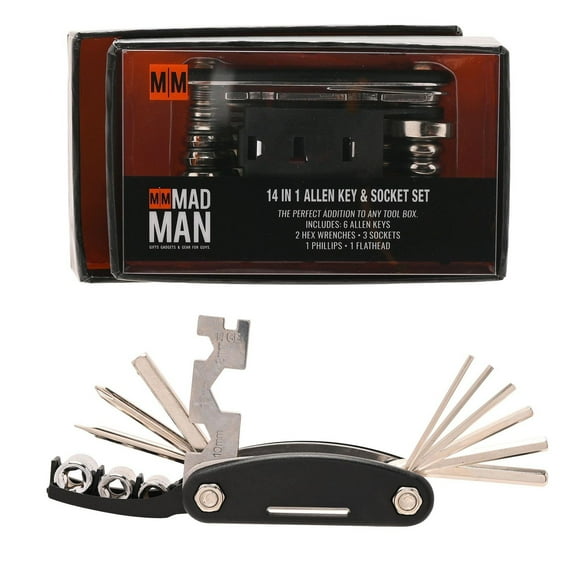 Man 14 in 1 Allen Key & Socket Set