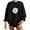 Black, variant on WREESH Women's Loose Fit Oversized Sweatshirt Fashion Daisy Flower Graphic Crewneck Long Sleeve Pullover Top Dark Gray