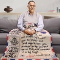thumbnail image 3 of to My Dad Blanket 60"x50", Best Fathers Day Birthday Blanket Gifts for Dad from Kids Son Daughter, Gifts for Dads, Dad Gift, 3 of 6