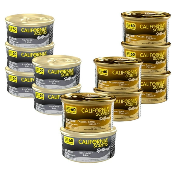 12 Aromatizantes Auto CaliforniaScents GoldenState + Ice 60 Días