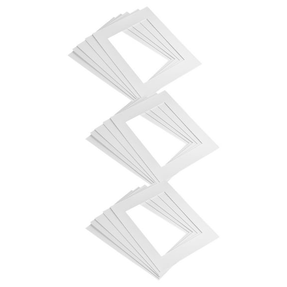 HOMEMAXS 15pcs Photo Frame Mats Pre-cut Photo Display Matting Picture Frame Mats for Photo Artwork