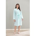 thumbnail image 2 of Richie House Women Robe Long Knit Bathrobe Soft Sleepwear Ladies Loungewear S-3XL RHW4009, 2 of 7