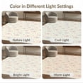 thumbnail image 7 of ODIKA 4'x6' Washable Area Rug Whimsical Bunny Scattered Polka Dot Motifs Boho Scallop Pink Flowing Dynamic for Dorm Room, Small Living Stain Resistant Low Profile, Easy Care, 7 of 7