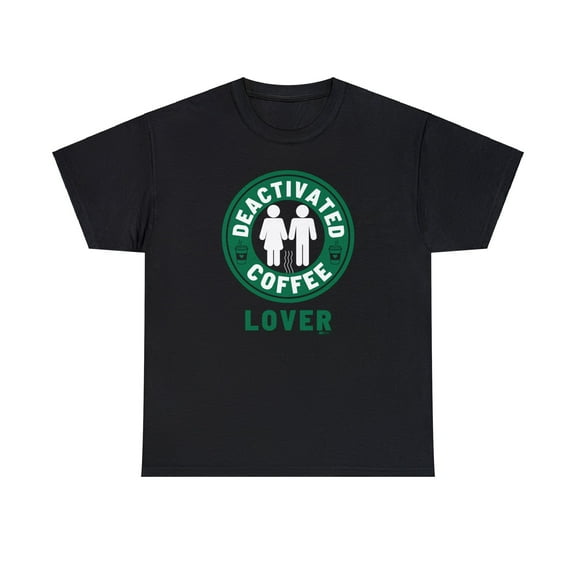 DJH Apparel | Deactivated Coffee Lover Funny Parody T-Shirt
