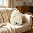 thumbnail image 5 of Cute Corduroy Backpack, Comfortable Cartoon Bear Backpack for Traveling, for Storing Study and Office Supplies Beige, 5 of 6