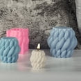 thumbnail image 4 of Ludlz Soap Mold Non Stick Easy to Release Spinning Raindrops Silica Gel Geometric Curved Candle Mould Household Supplies, 4 of 8