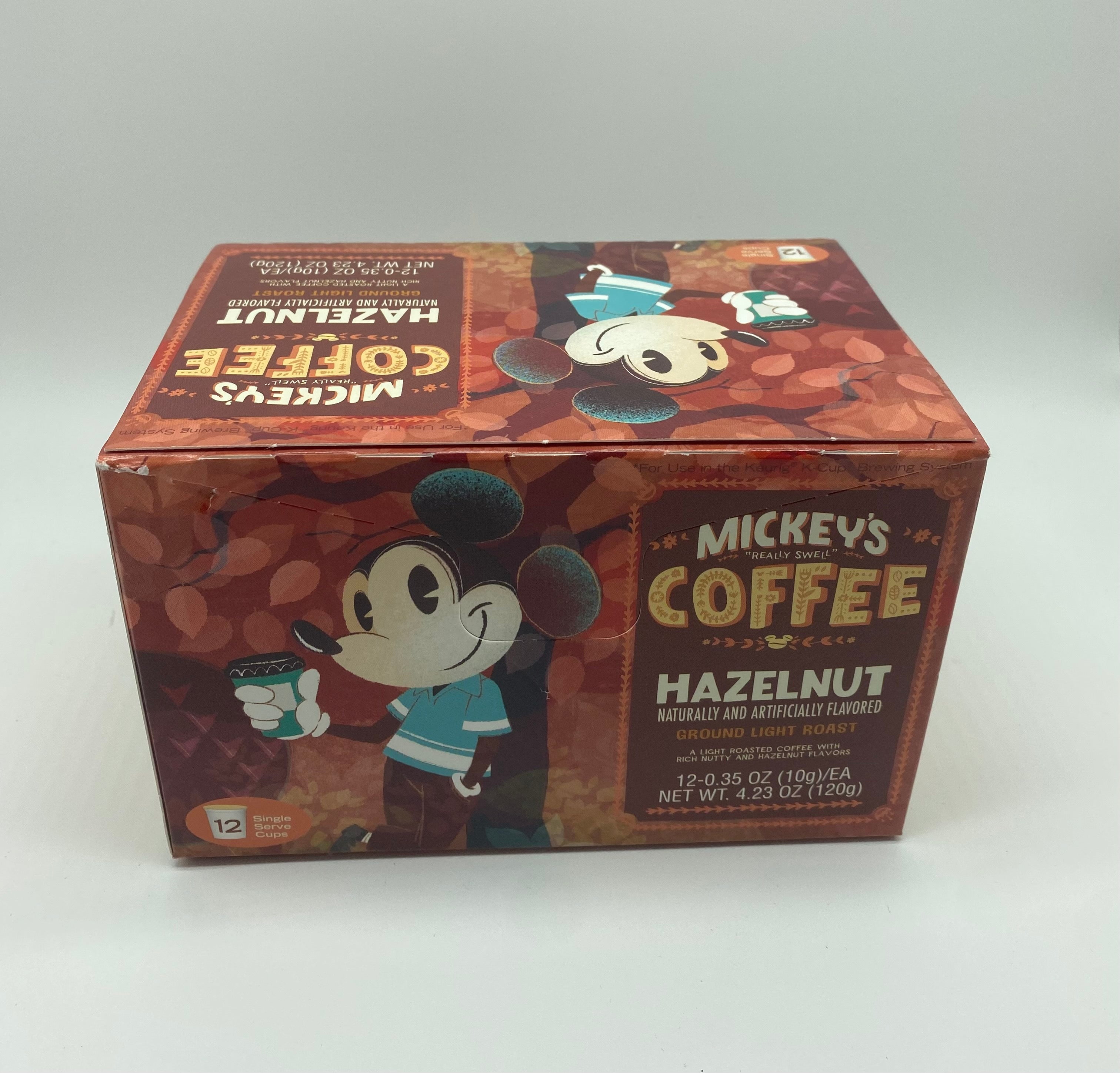Disney Mickey's Really Swell Coffee Hazelnut Flavored 12 Keurig K