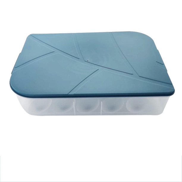 Wmhnj Contenedor para guardar 20 huevos, organizador de plstico ABS para refrigerador con tapa segura para la despensa de la cocina y la conservacin de alimentos frescos.