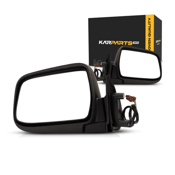 For Nissan Xterra 2000 01 02 03 2004 Door Mirror Driver and Passenger Side | Pair | Power | Non-Heated | Textured | Replacement For 96302-3S500 | NI1320140