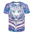 thumbnail image 2 of Niños tigre Animal camiseta verano niños juego tigre camisetas niños niñas adolescentes dibujos animados Animal camiseta niños Animal tigre Tee7T Gao Jinjia LED, 2 of 2