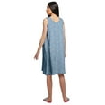 thumbnail image 4 of Moomaya WoMen's Printed A-Line Sleeveless Nightdress Cotton Sleepwear Gown, 4 of 6
