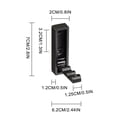 thumbnail image 2 of Wdhugt Foldable Wall Mount Hook Retractable Heavy Duty Hanger For Bathroom Closet Entryway Kitchen Space Saving Design A, 2 of 7