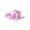 Pink/White, variant on Girls Cowgirl Hat, Black