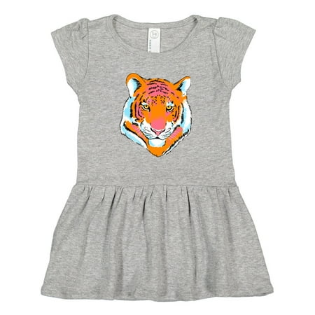 

Inktastic Tiger Head Gift Toddler Girl Dress